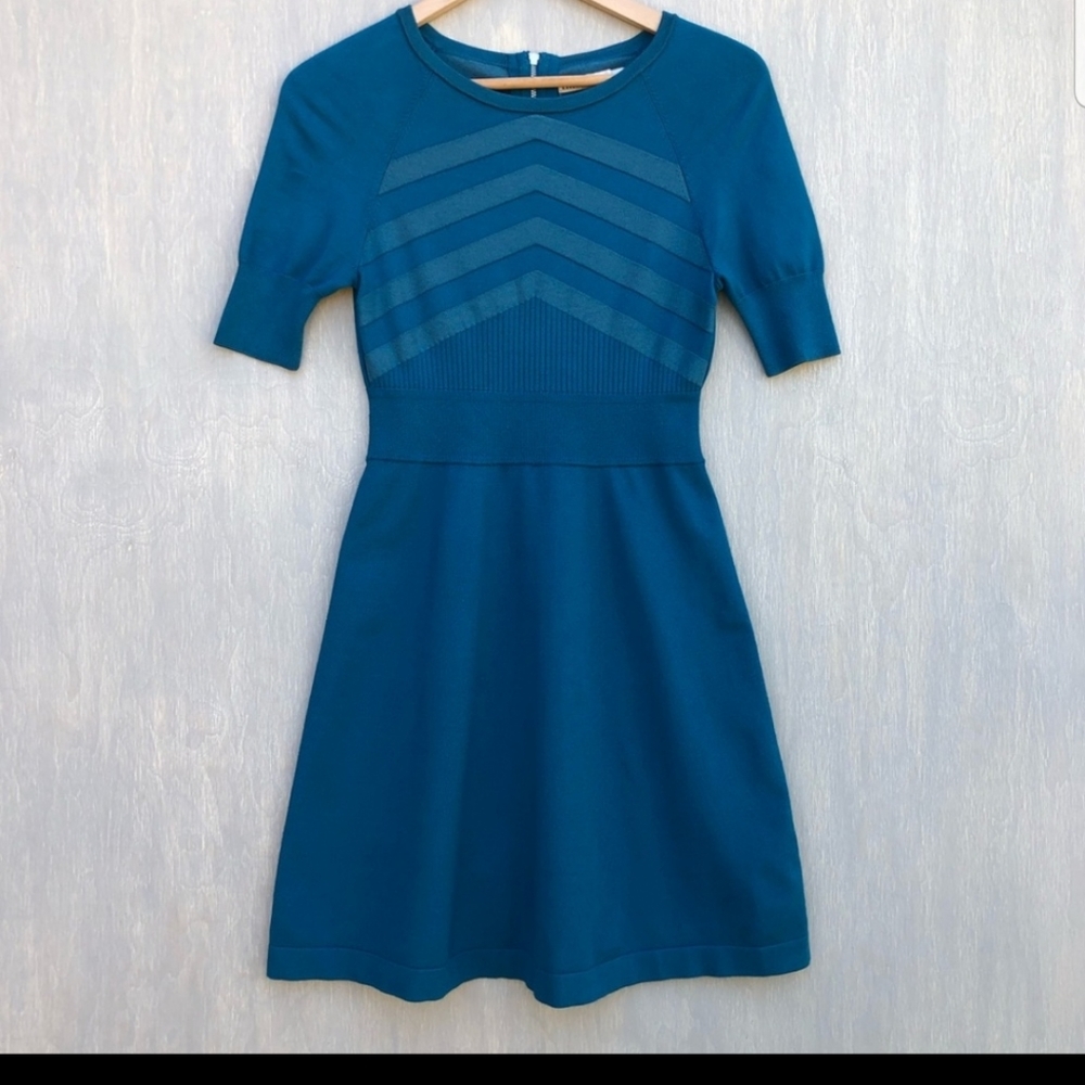 Karen Millen fit and flare chevron sweater dress 2